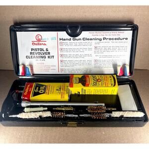 Outers P479 Pistol Revolver Cleaning Kit 1977‎ Vintage Gun Cleaning Set w/ Case